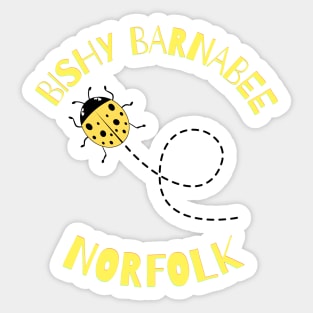 Bishy Barnabee Yellow Ladybird Sticker